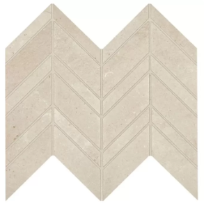 Peak White Chevron - porcelain tile